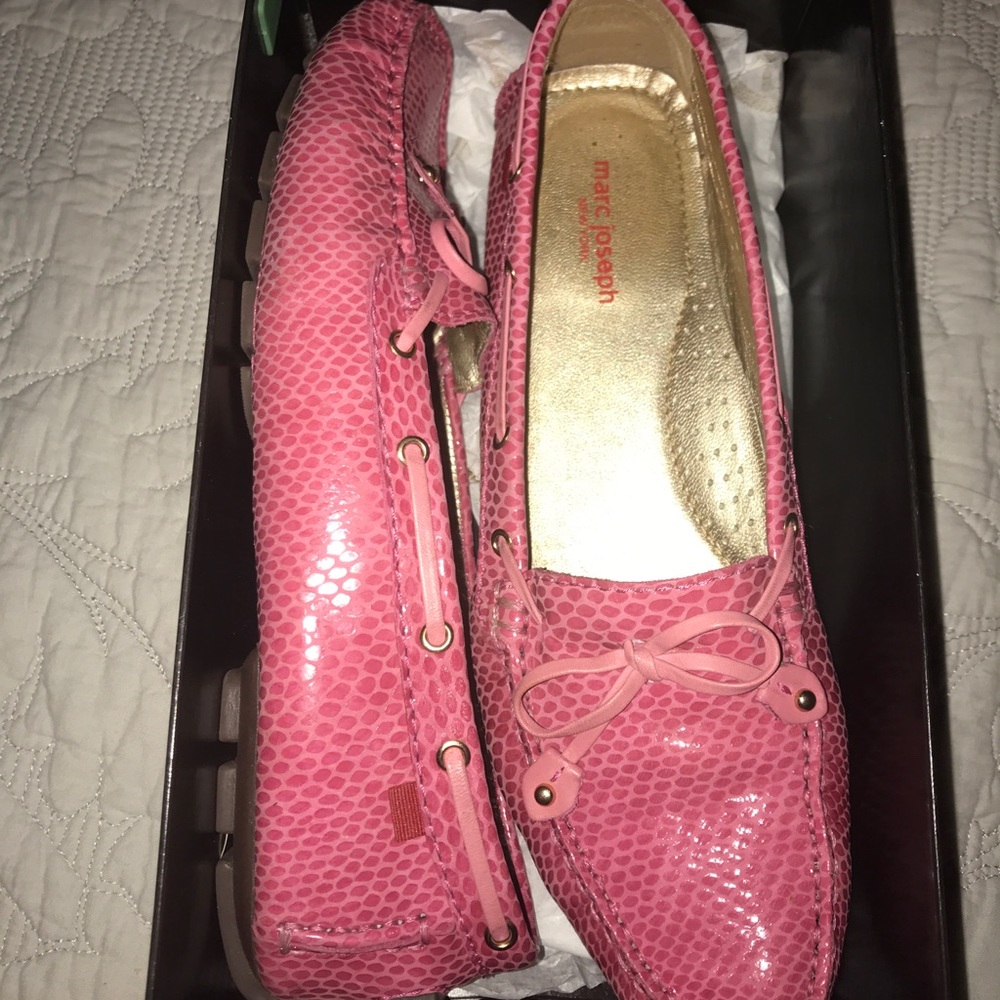 Marc Joseph Pink Cypress Hill Loafers Size 10